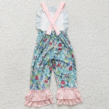 Bunny Print Baby Girls Jumpsuit Easter Day Girls Clothing Romper SR0164