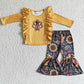 Hot Sale Girls Clothes Turkey Print Boutique Thanksgiving Kids Outfits GLP0201