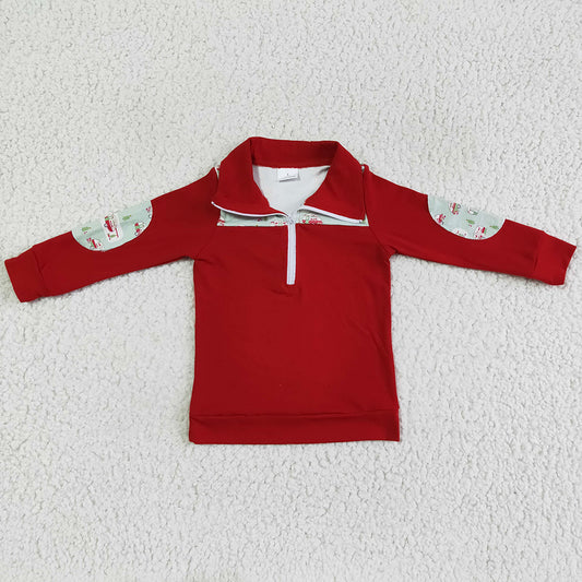 Christmas Boys Clothes Top Long Sleeve Jacket BT0047