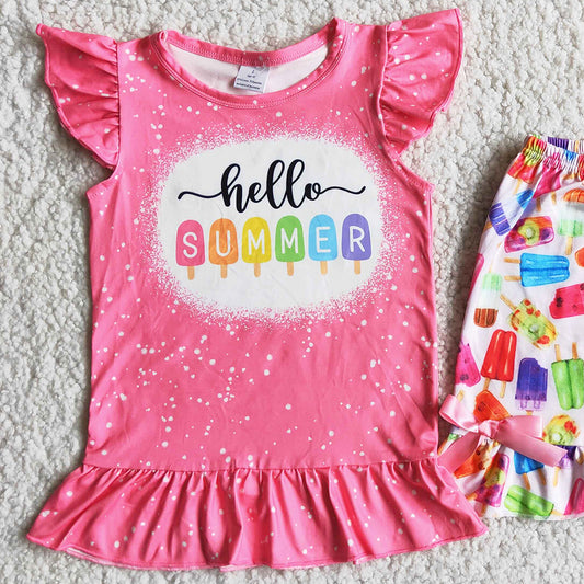 New Fashion Baby Girls Clothes Set Cute Kids Clothes Girls Boutique Outfits Wholesale Children Clothes D10-11