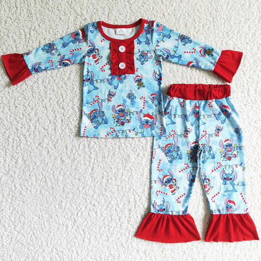 Cute Toddler Baby Boys Pajamas Sleepwear Set Christmas Kids Sibling Pajamas BLP0096