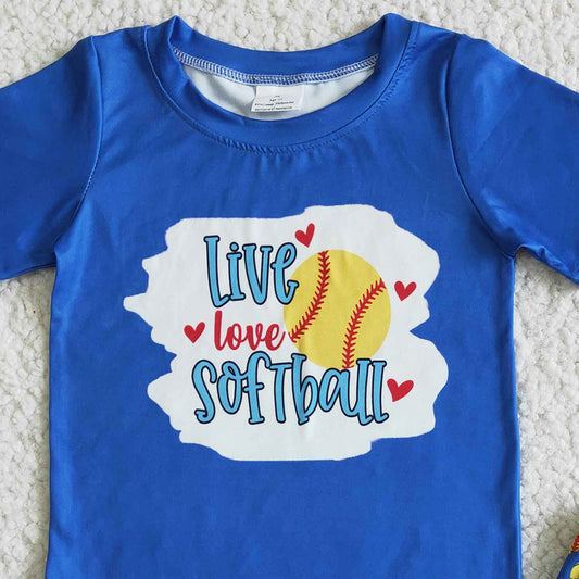 New Fashion Kids Clothes Boys Outfits Summer Baby Boy Clothes Softball Set Wholesale BSSO0020