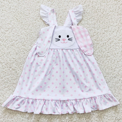 Eatser Bunny Print Baby Girls Dress Sleeveless Boutique Girls Dresses GLD0173
