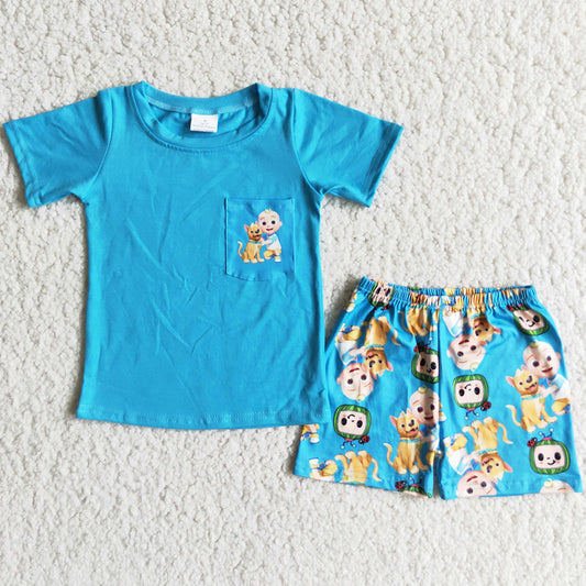 New Fashion Baby Boys Clothes Kids Outfits Cute Summer Boys Clothing Sets D9-26