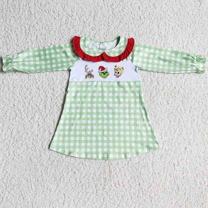 Christmas Baby Girls Clothing Set Embroidery Boutique Kids Outfits GLP0033