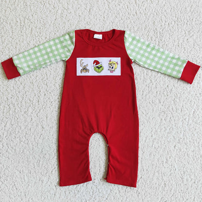 Christmas Baby Girls Clothing Set Embroidery Boutique Kids Outfits GLP0033