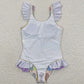 Summer Girls Swimsuit 1pc Boutique Kids Swimwear S0079