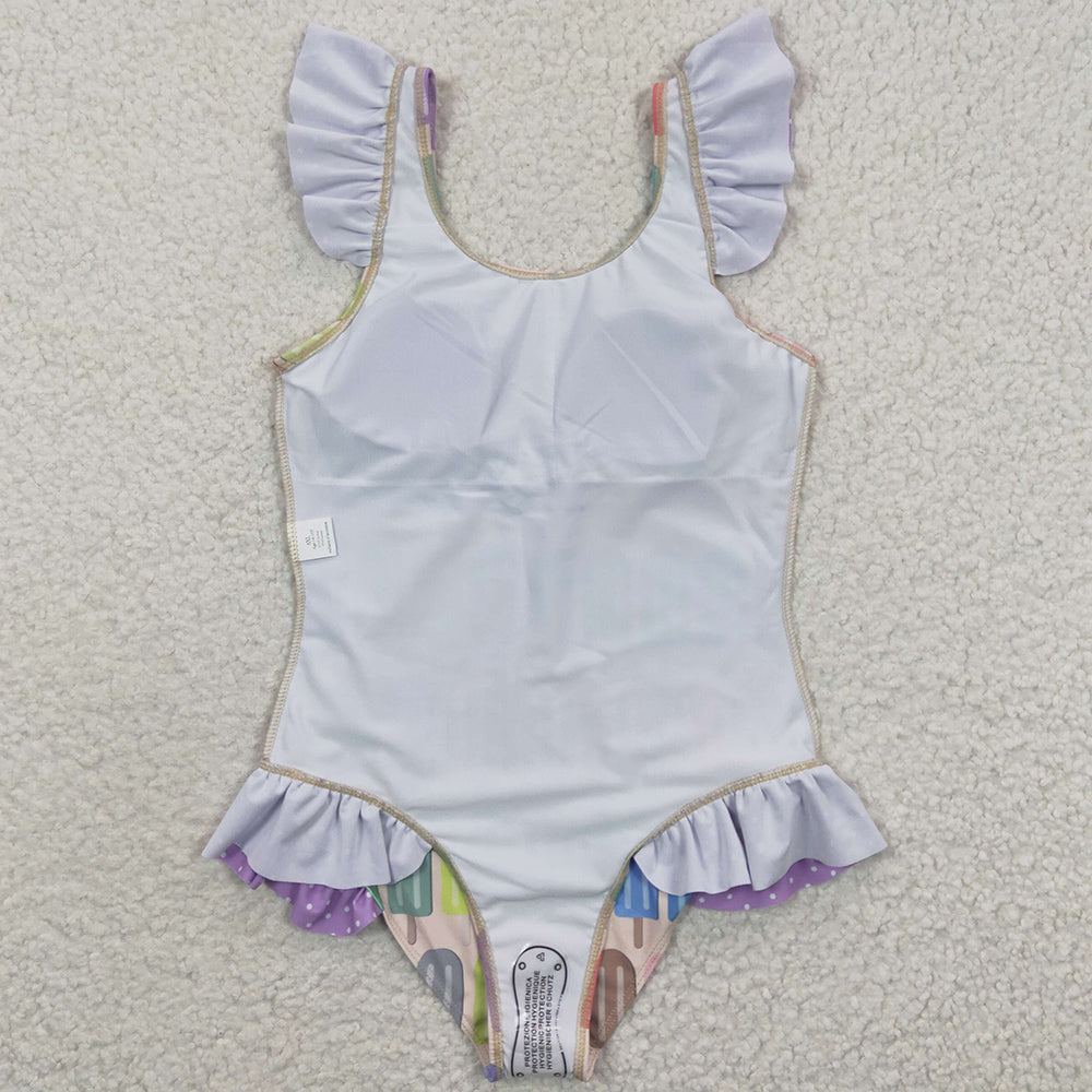 Summer Girls Swimsuit 1pc Boutique Kids Swimwear S0079