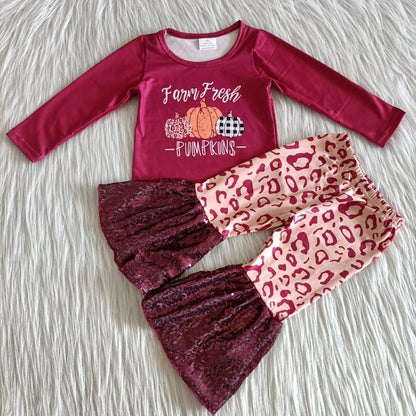 Boutique Girls Clothes Fall Pumpkin Girls Clothes Baby Romper Halloween Kids Outfits 6 A25-14