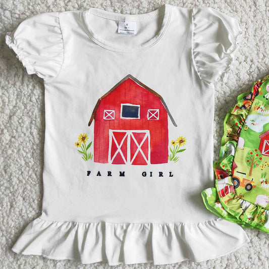 New Hot Baby Girls Designer Clothes Set Farm Cute Little Girls Summer Clothing Wholesale Children Clothes C15-22