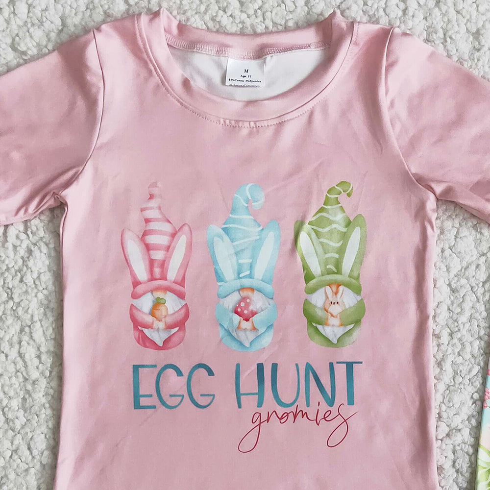 New Style Baby Girls Easter Clothing Boutique Children Clothing Bunny Cute Toddler Girl Clothes Festival Kids Clothing Outfits