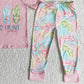 New Style Baby Girls Easter Clothing Boutique Children Clothing Bunny Cute Toddler Girl Clothes Festival Kids Clothing Outfits