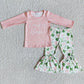 RTS Baby Girls Clothes Long Sleeve Bell Pants Sets St. Patrick Boutique Kids Girls Clothing Sets 6 B2-25