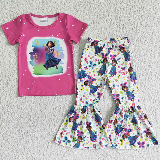 Fashion Baby Girls Clothes Kids Girls Outfits Boutique Toddler Girls Clothes Bell Pants Set GSPO0067