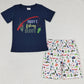 Summer Baby Boy Clothes Daddy`s Fishing Buddy Short Sleeve Kids Outfits BSSO0152