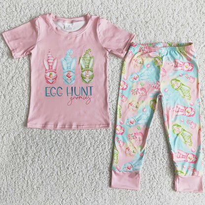 New Style Baby Girls Easter Clothing Boutique Children Clothing Bunny Cute Toddler Girl Clothes Festival Kids Clothing Outfits