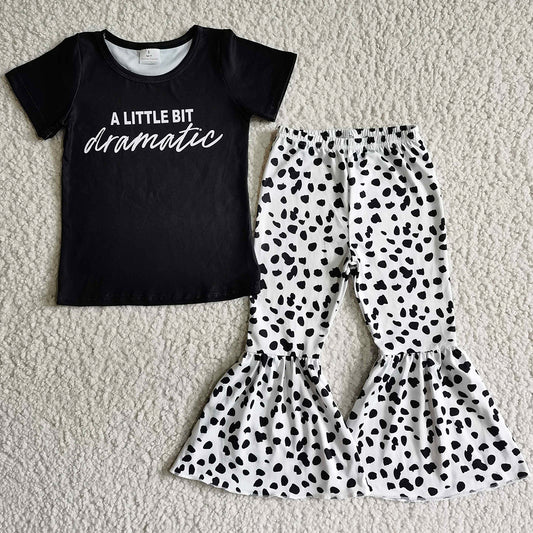 Hot Sale Toddler Girls Clothes Bell Pants Set Leopard Fashion Baby Girls Clothes Kids Outfits Wholesale D11-1