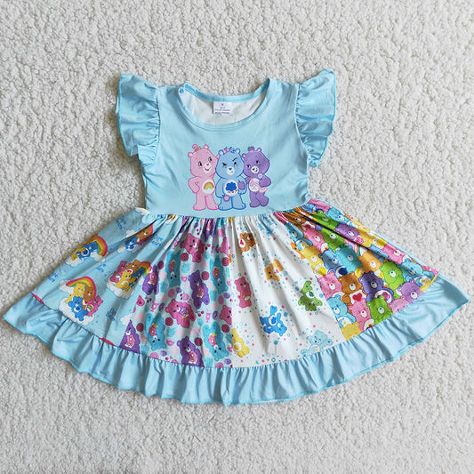 Hot Sale Baby Girl Dresses Cute Girls Clothes Boutique Twirl Dress D9-18