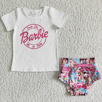 Baby Girl Clothes Bummie Sets Toddler Girls Clothes Bummies Outfits GBO0028 3.1