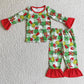 Boutique Kids Pajamas Boys Sleepwear Christmas Boy Pajamas Set GLP0295 BLP0121