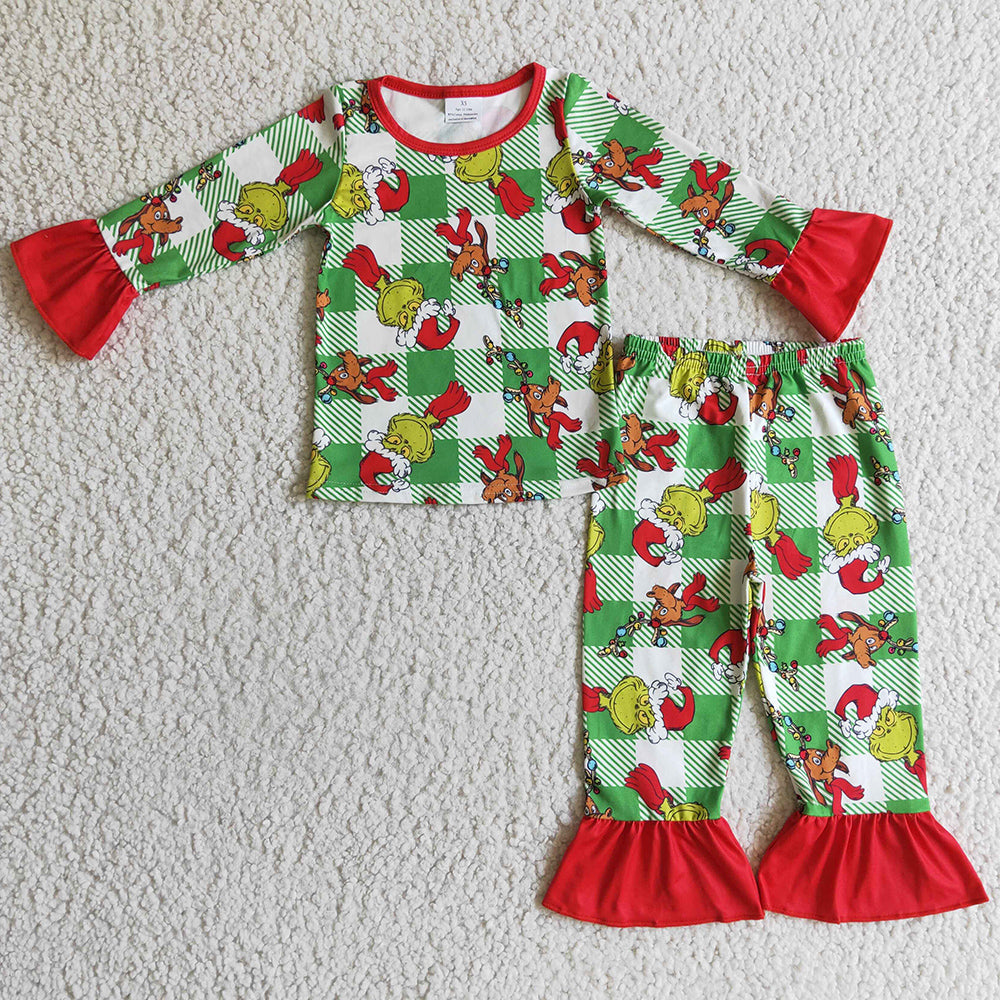 Boutique Kids Pajamas Boys Sleepwear Christmas Boy Pajamas Set GLP0295 BLP0121