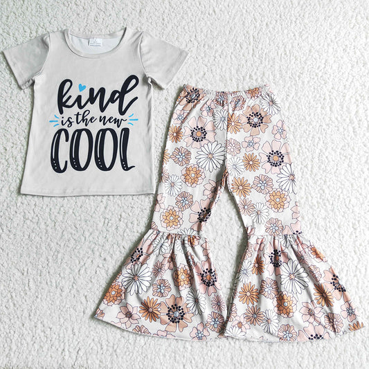 Hot Sale Baby Girls Designer Clothes Toddler Outfits Girls Boutique Clothing Bell Pants Set Fashion Kids Girl Clothes Wholesale GSPO0070