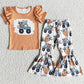 New Fashion Baby Girl Clothes Short Sleeve Bell Pants Sets Spring Easter Rabbit Print Cute Girls Clothing Toddler Baby Outfits