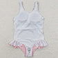 Girls Swimsuit Horse Cactus Fashion Kids Swimsuits S0118