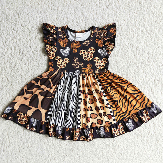 New Fashion Baby Girl Dresses Wholesale Girls Clothes Boutique Twirl Dress D8-30