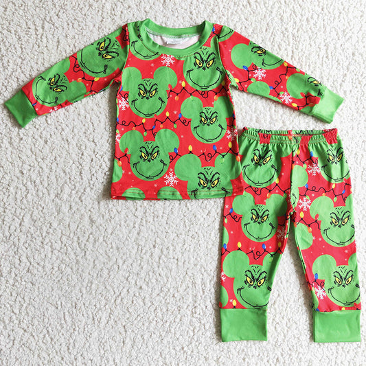 Christmas Baby Boys Pajamas Boutique Kids Girls Sleepwear BLP0112