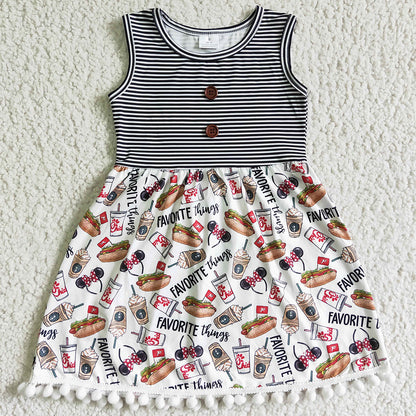 Fashion Baby Girl Dress with Boys T-shirt Boutique Kids Sibling Clothing GSD0110