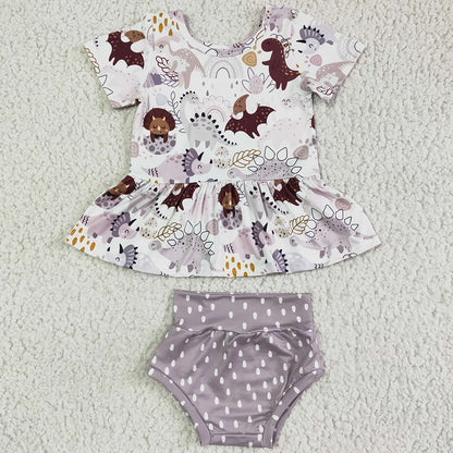 Baby Girl Clothes Bummie Sets Summer Toddler Girls Clothes Bummies Shorts Outfits GBO0031 3.1