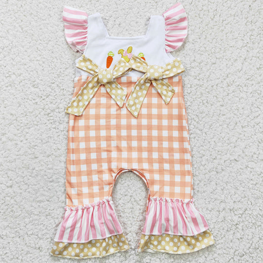 Easter Infant Baby Girls Romper Bunny Embroidery Cute Baby Romper SR0129