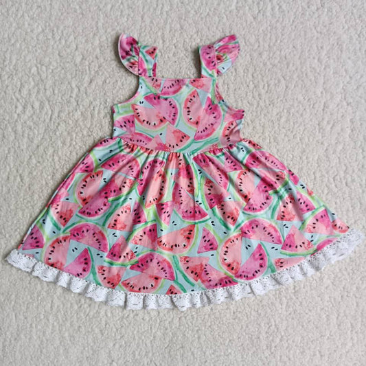 Boutique Baby Girls Dresses Watermelon Cute Girl Summer Dresses A9-10