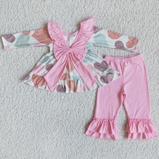 Boutique Baby Girl Clothes Valentine's Day Love Kids Girls Outfits 6 B6-24