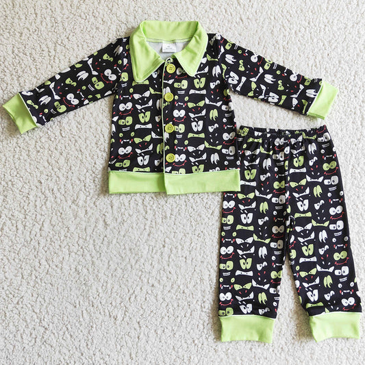 Fall Winter Boys Pajamas Christmas Boutique Kids Sleepwear Set BLP0032