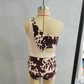 Baby Girls Swimsuit Cow Print One Pieces Swimsuits S0129