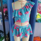 Boutique Baby Girls Swimsuits Flamingo Tow Pieces Swimsuits S0087
