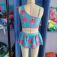 Boutique Baby Girls Swimsuits Flamingo Tow Pieces Swimsuits S0087