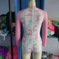 Baby Girls Swimsuits Pink Dinosaur Long Sleeve One Pieces Swimsuit S0076