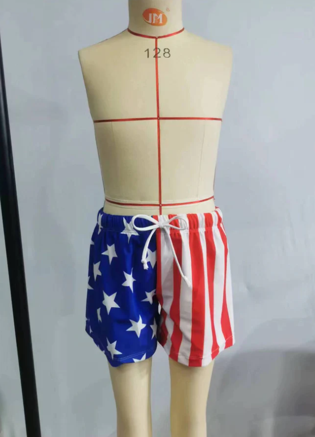 Baby Boys Swim Trunks 4th Of July Star Kids Trunks Swimsuits S0089