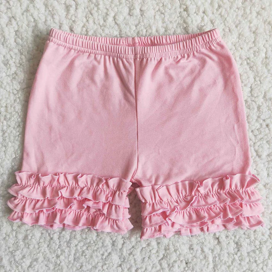 Boutique Girls Shorts Pink Icing Ruffle Shorts C13-15