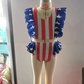 Baby Girls Swimsuit 4th Of July Tow Pieces Swimsuits S0090