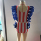 Baby Girls Swimsuit 4th Of July Tow Pieces Swimsuits S0090