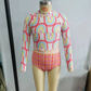 Baby Girls Swimsuit Rainbow Long Sleeve Swimsuits S0116
